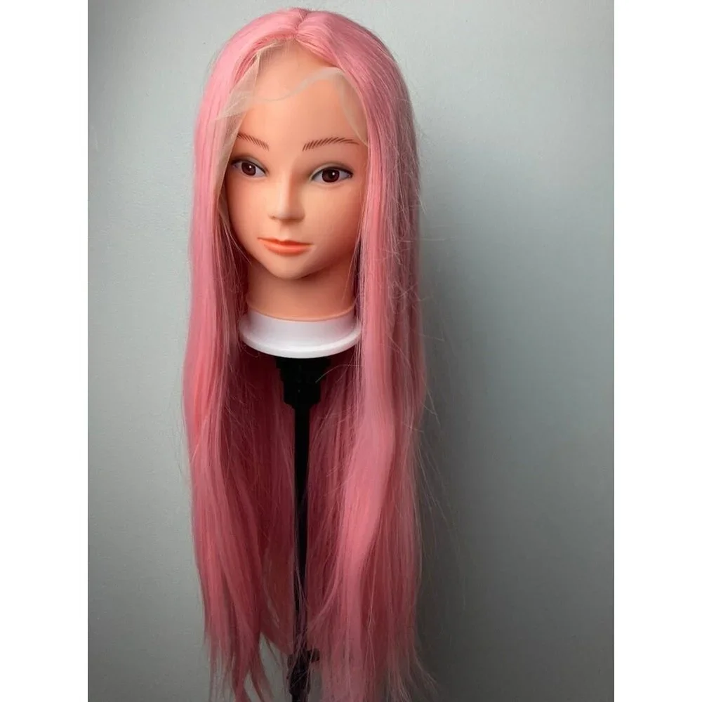 Pink Straight Lace Wig